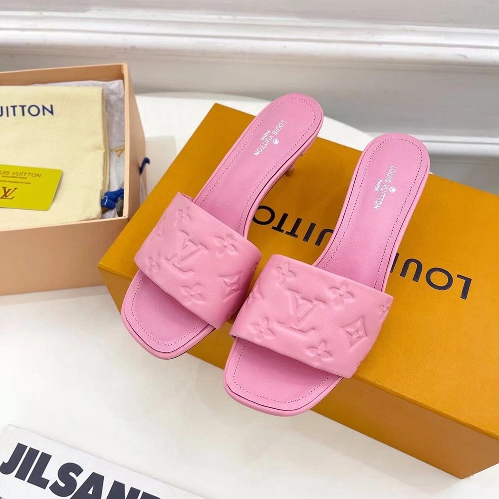 Louis Vuitton Revival Sandals Heel: 5.5cm 1A8G5E,Louis Vuitton Slides