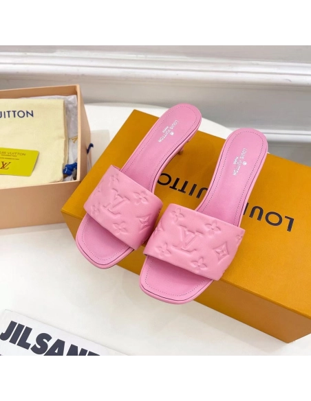 Louis Vuitton Revival Sandals Heel: 5.5cm 1A8G5E,Louis Vuitton Slides