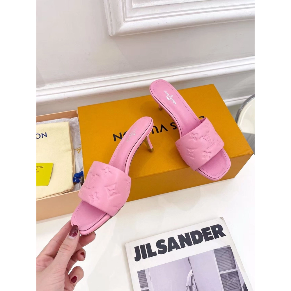 Louis Vuitton Revival Sandals Heel: 5.5cm 1A8G5E,Louis Vuitton Slides