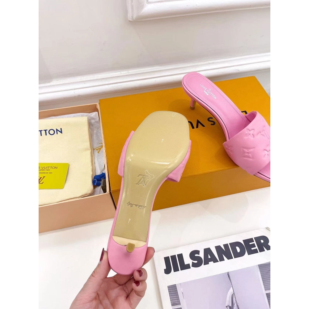 Louis Vuitton Revival Sandals Heel: 5.5cm 1A8G5E,Louis Vuitton Slides