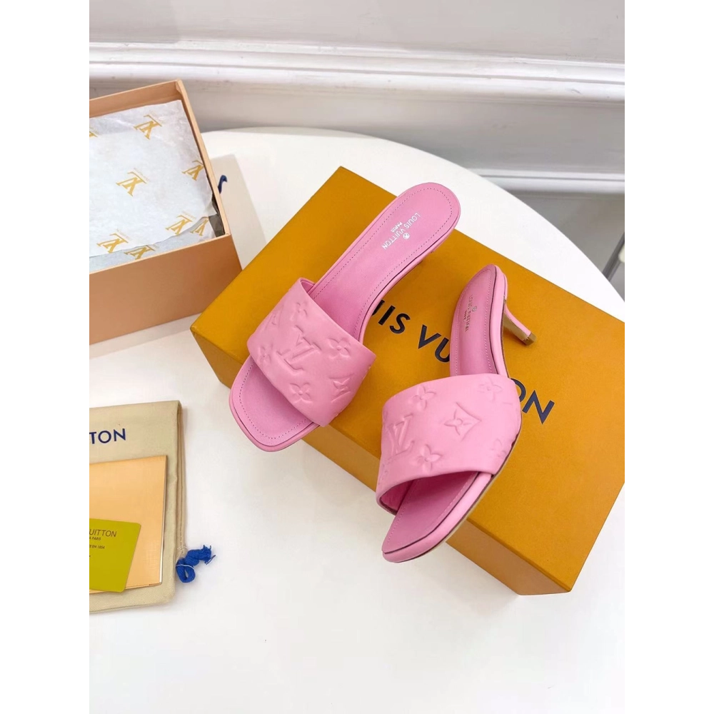 Louis Vuitton Revival Sandals Heel: 5.5cm 1A8G5E,Louis Vuitton Slides