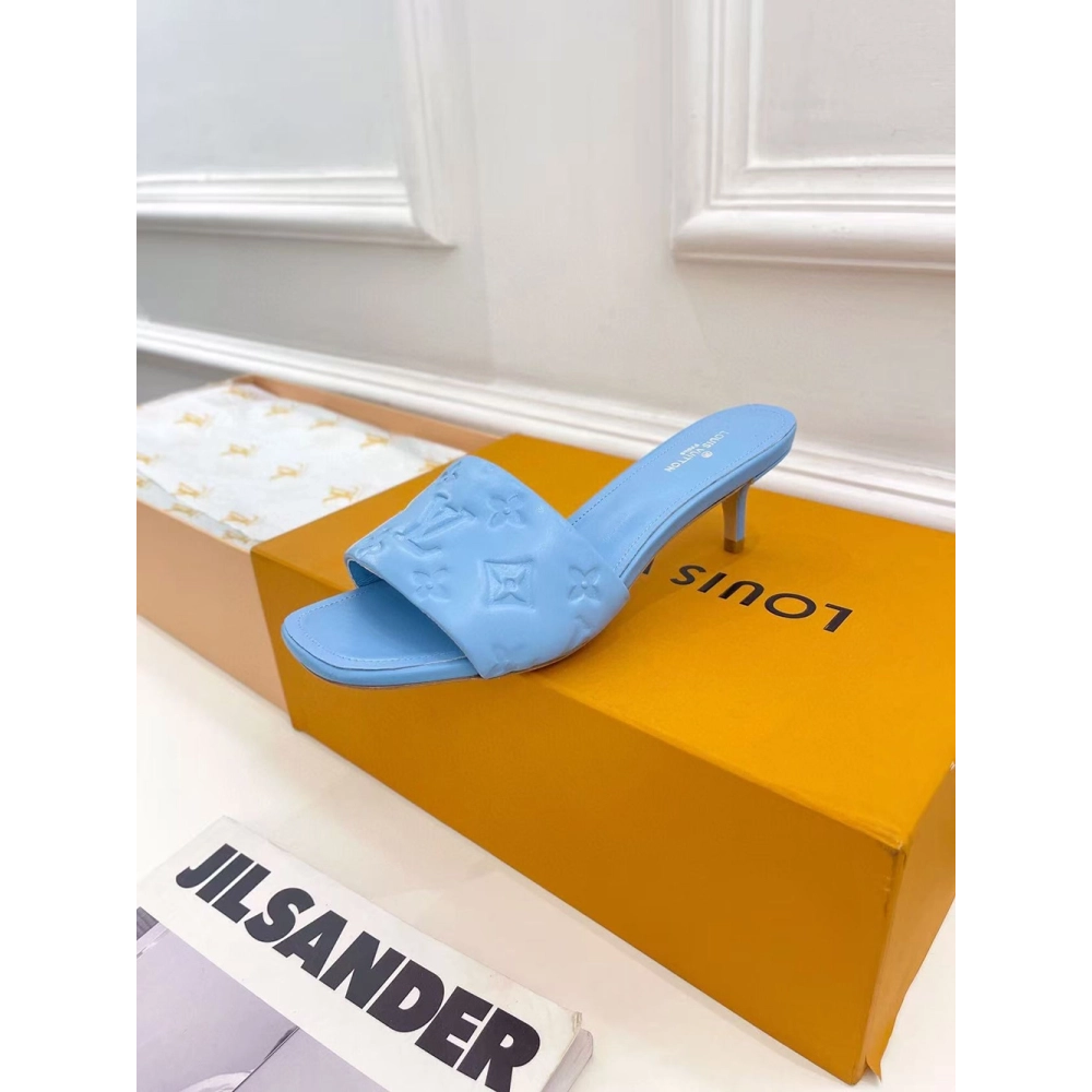 Louis Vuitton Revival Sandals Heel: 5.5cm 1A8G5T,Louis Vuitton Slides