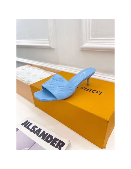 Louis Vuitton Revival Sandals Heel: 5.5cm 1A8G5T,Louis Vuitton Slides