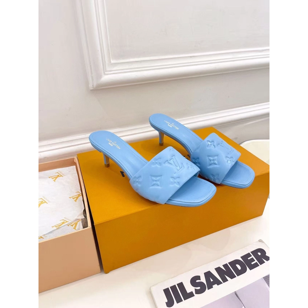 Louis Vuitton Revival Sandals Heel: 5.5cm 1A8G5T,Louis Vuitton Slides