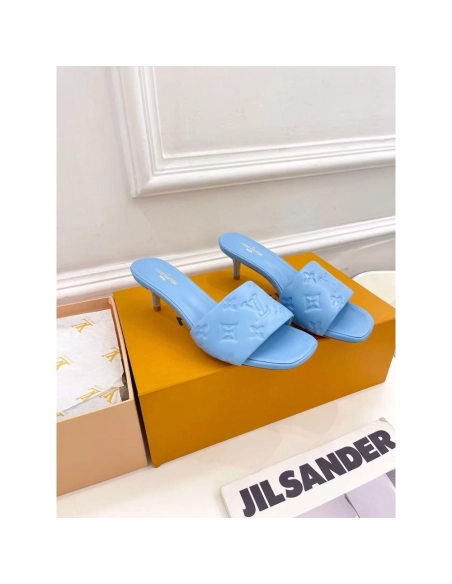 Louis Vuitton Revival Sandals Heel: 5.5cm 1A8G5T,Louis Vuitton Slides