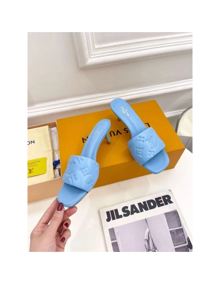 Louis Vuitton Revival Sandals Heel: 5.5cm 1A8G5T,Louis Vuitton Slides