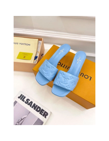 Louis Vuitton Revival Sandals Heel: 5.5cm 1A8G5T,Louis Vuitton Slides