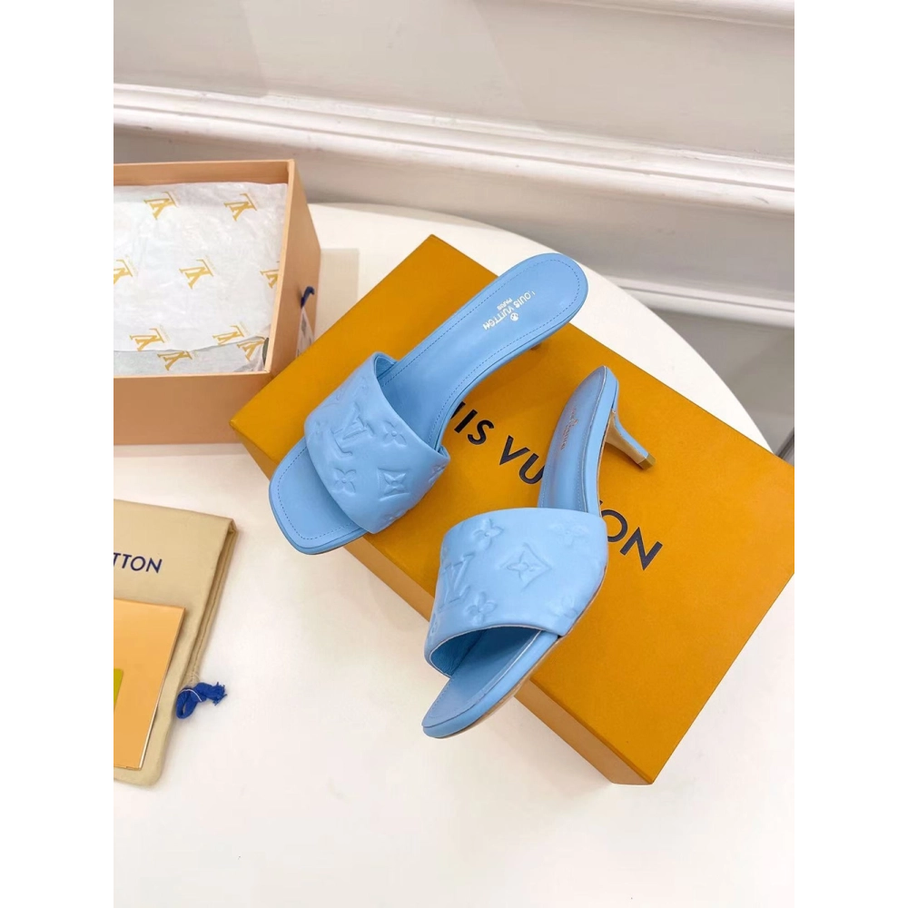 Louis Vuitton Revival Sandals Heel: 5.5cm 1A8G5T,Louis Vuitton Slides