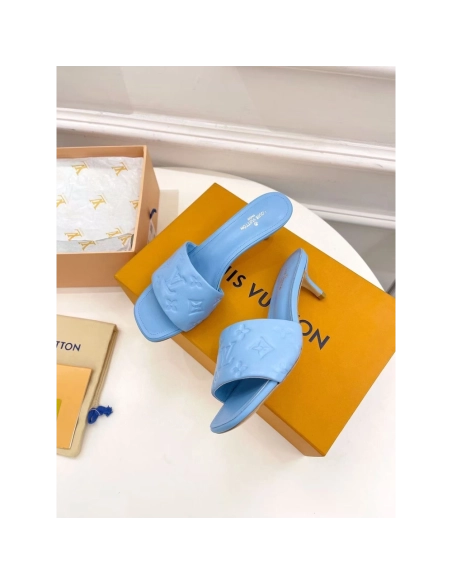 Louis Vuitton Revival Sandals Heel: 5.5cm 1A8G5T,Louis Vuitton Slides