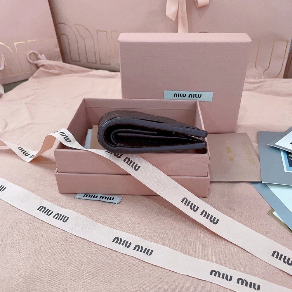 Miu Miu Small matelass¨¦ nappa leather wallets 5MV204 11.5X8cm,Miu Miu Wallets
