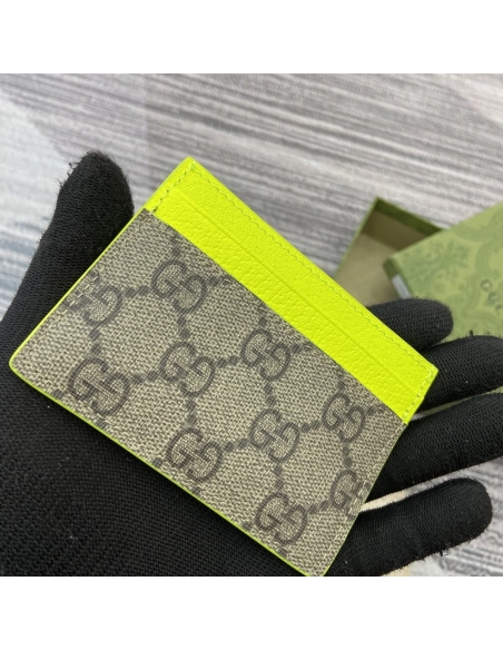 Gucci Bi-color GG card case 768248 11X7cm,Gucci Bags