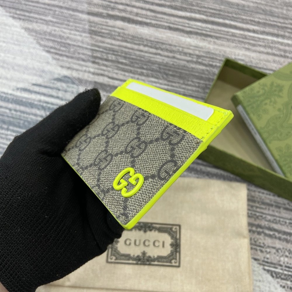 Gucci Bi-color GG card case 768248 11X7cm,Gucci Bags