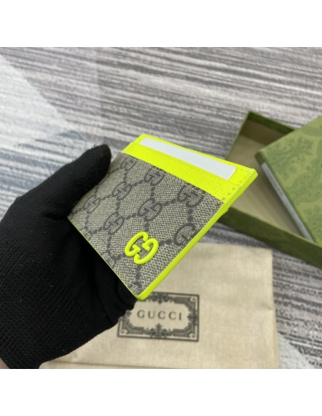 Gucci Bi-color GG card case 768248 11X7cm,Gucci Bags