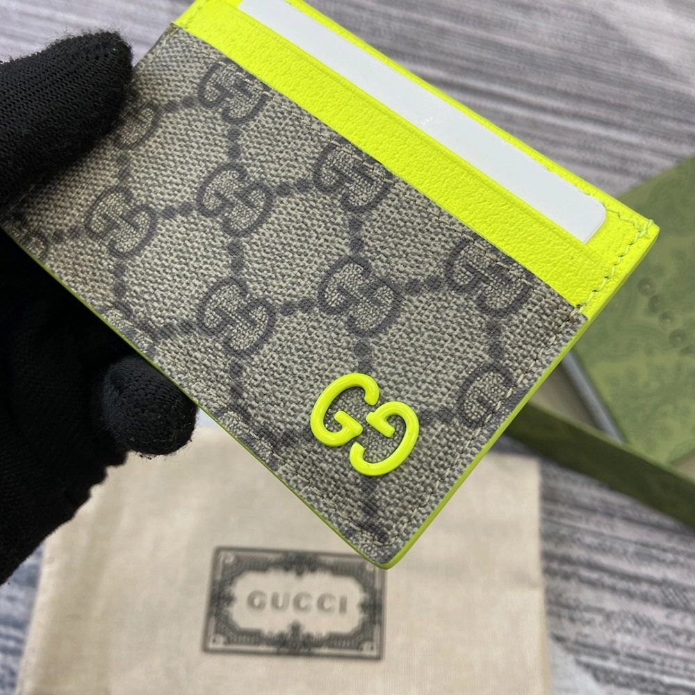 Gucci Bi-color GG card case 768248 11X7cm,Gucci Bags