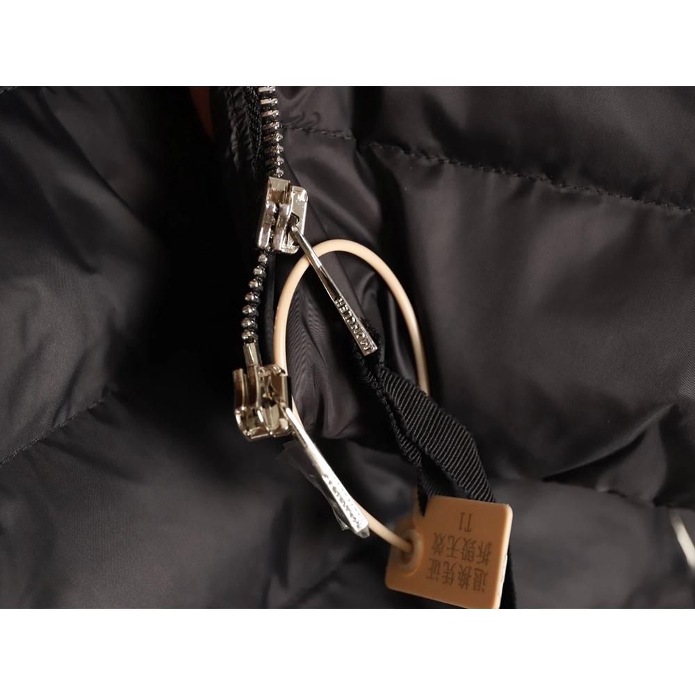 Moncler patchwork knit stand collar lightweight down jacket,Moncler