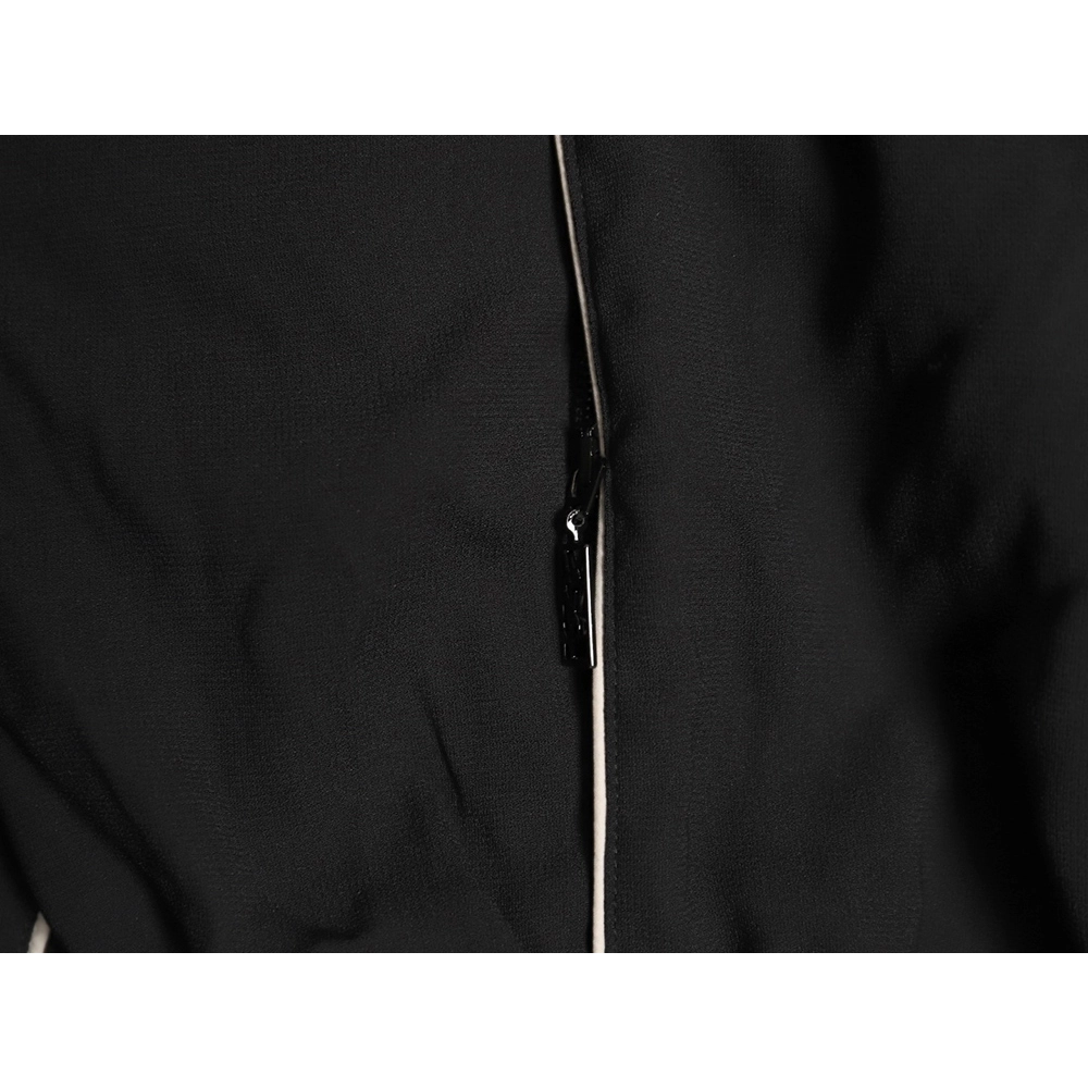 Saint Laurent Paris Striped Stand Collar Jacket,Saint Laurent