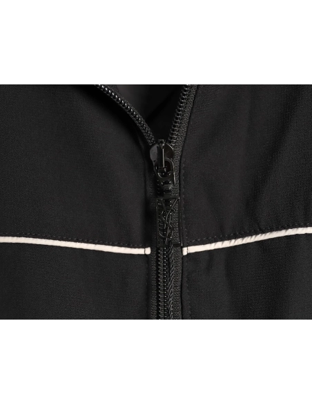 Saint Laurent Paris Striped Stand Collar Jacket,Saint Laurent