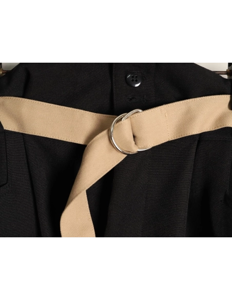 Maison Margiela belt topstitching trousers,MAISON MARGIELA