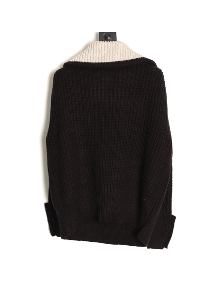 Louis Vuitton wool blend half-zip pullover knit sweater,Louis Vuitton