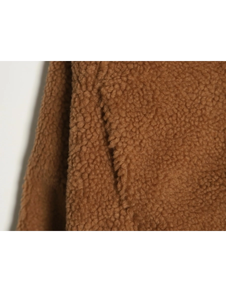 Louis Vuitton leather logo shearling stand-collar jacket,Louis Vuitton