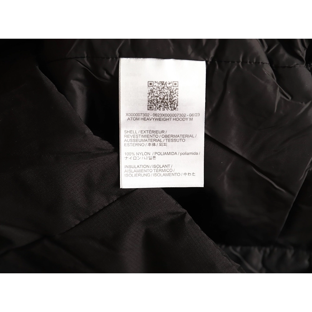 Arcteryx Atom Windproof Warm Solid Color Casual Sports Hooded Cotton Jacket,Arcteryx