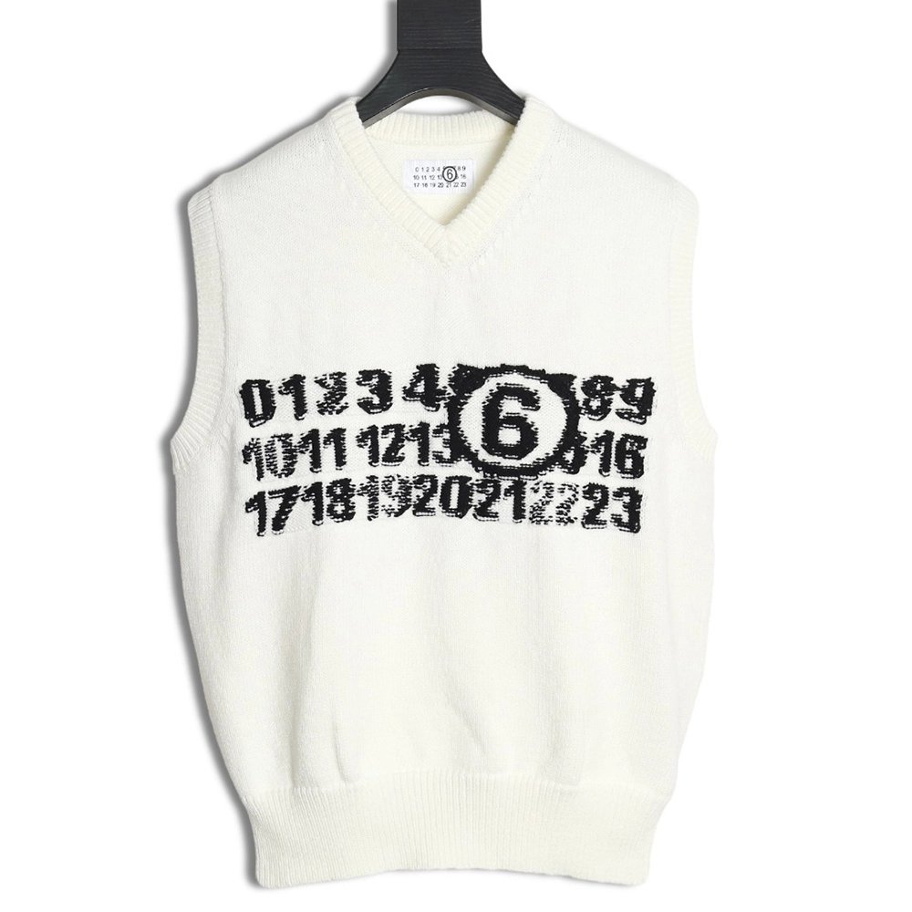Maison Margiela Intarsia Knit Vest,MAISON MARGIELA