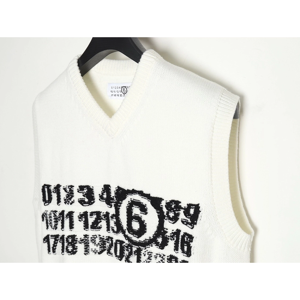 Maison Margiela Intarsia Knit Vest,MAISON MARGIELA