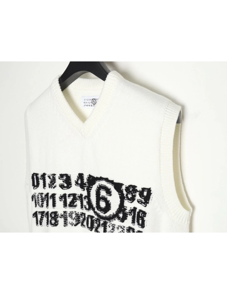 Maison Margiela Intarsia Knit Vest,MAISON MARGIELA