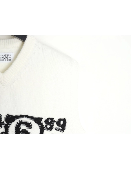 Maison Margiela Intarsia Knit Vest,MAISON MARGIELA