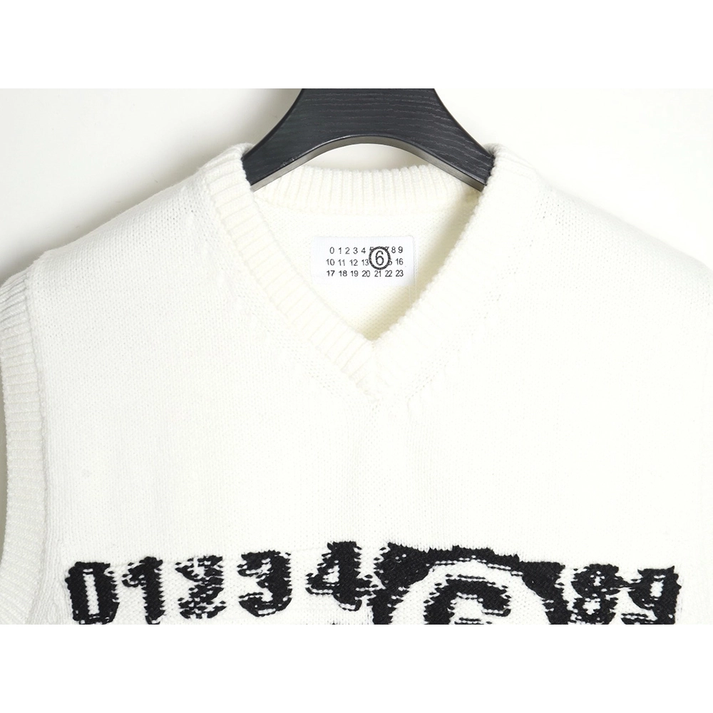 Maison Margiela Intarsia Knit Vest,MAISON MARGIELA