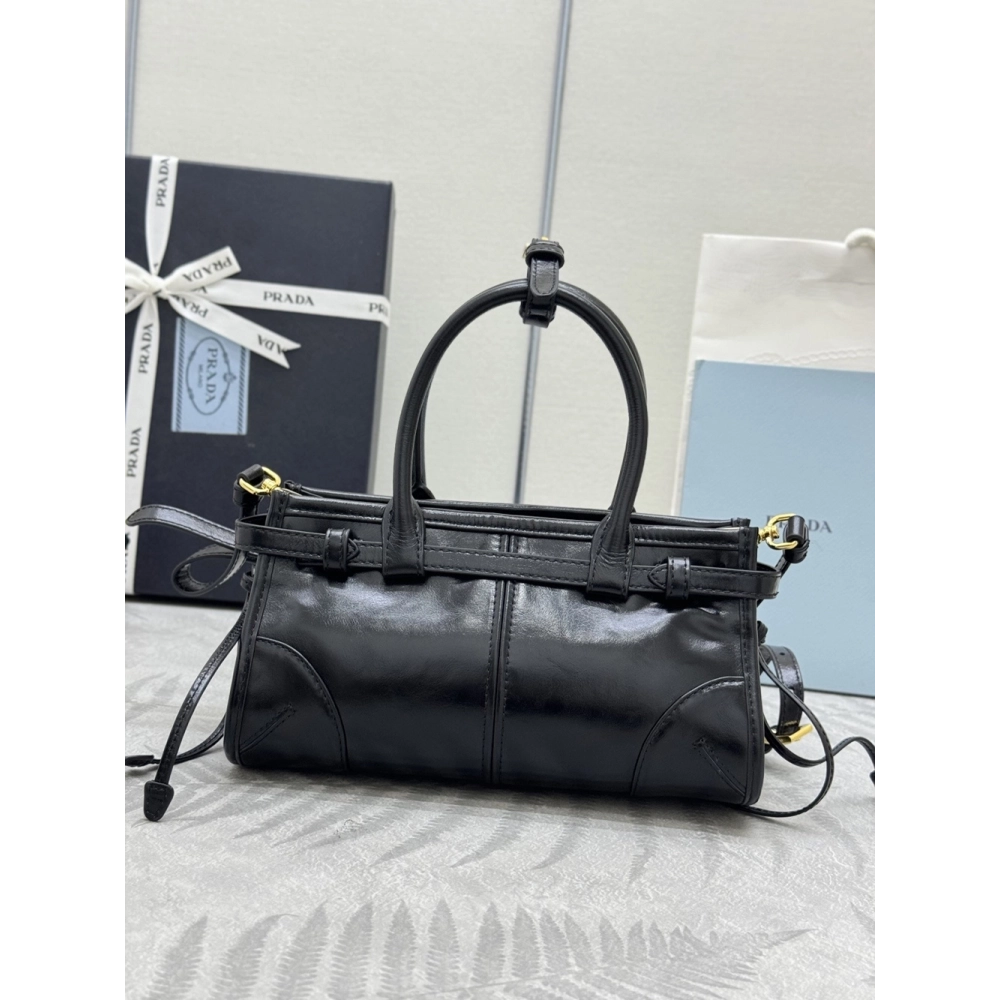 Prada Bonnie leather mini handbags 1BA486 23.5X12X9cm,Prada Bags