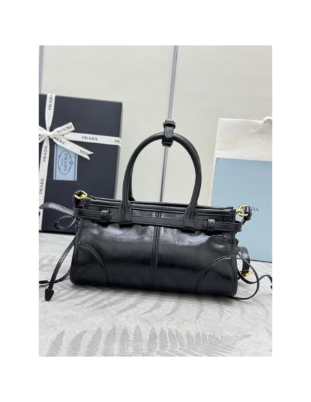 Prada Bonnie leather mini handbags 1BA486 23.5X12X9cm,Prada Bags