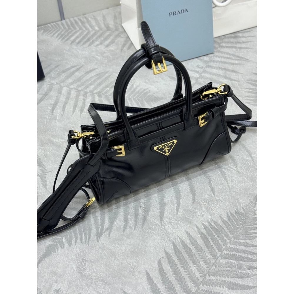 Prada Bonnie leather mini handbags 1BA486 23.5X12X9cm,Prada Bags