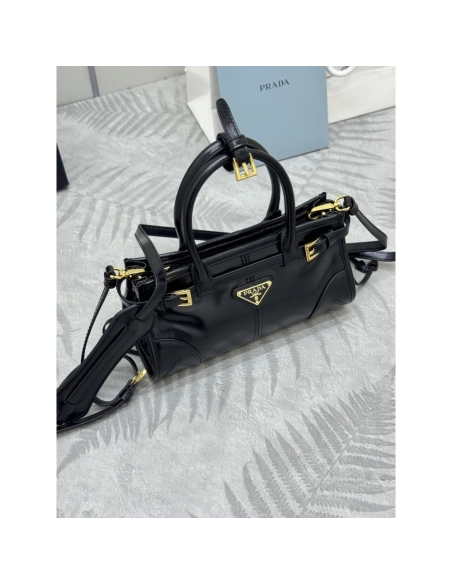 Prada Bonnie leather mini handbags 1BA486 23.5X12X9cm,Prada Bags