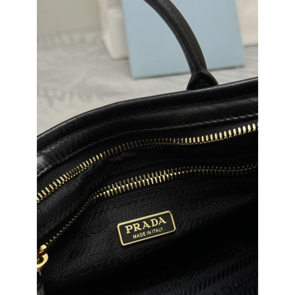 Prada Bonnie leather mini handbags 1BA486 23.5X12X9cm,Prada Bags