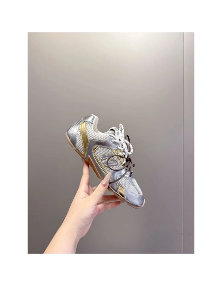 New Balance Miu Miu 530 SL metallic leather and mesh  sneakers,NEW BALANCE Shoes