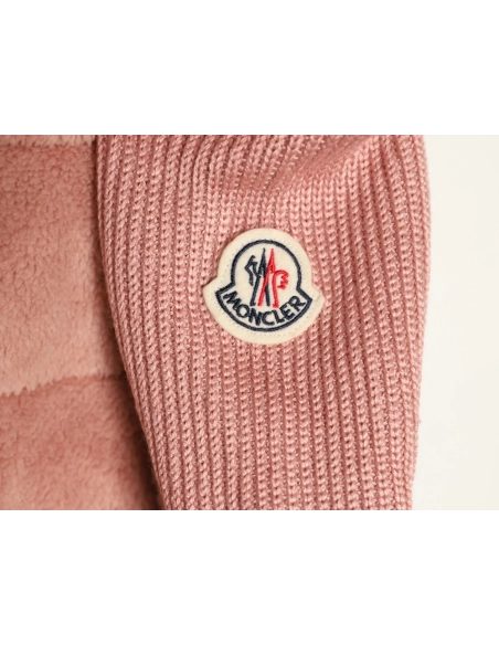 Moncler Womens lambswool patchwork down jacket,Moncler