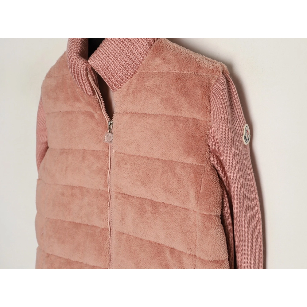 Moncler Womens lambswool patchwork down jacket,Moncler