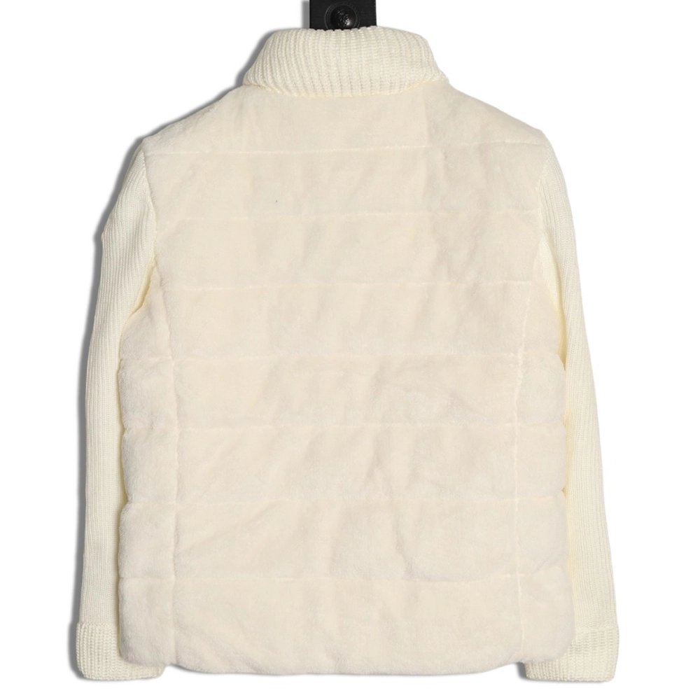 Moncler Womens lambswool patchwork down jacket TSK1,Moncler