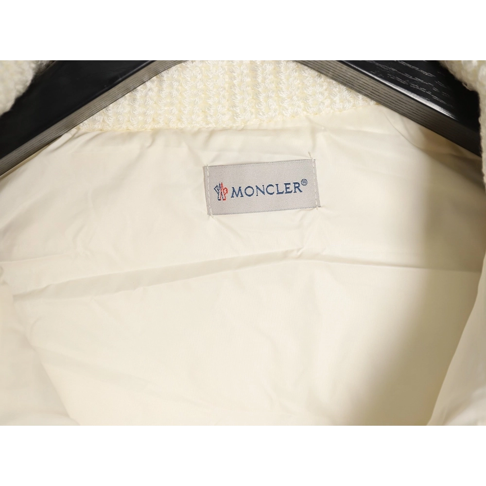 Moncler Womens lambswool patchwork down jacket TSK1,Moncler