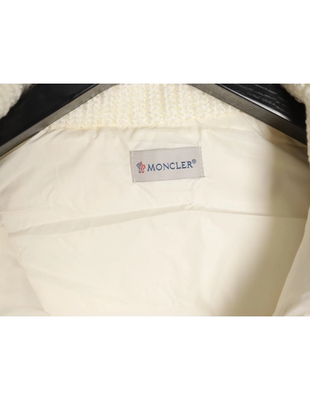 Moncler Womens lambswool patchwork down jacket TSK1,Moncler