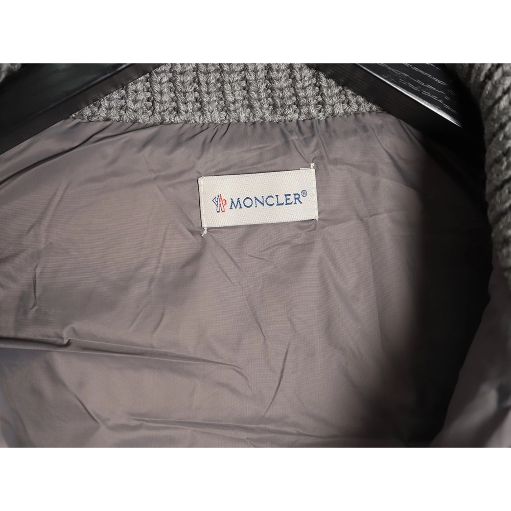 Moncler Womens lambswool patchwork down jacket TSK2,Moncler