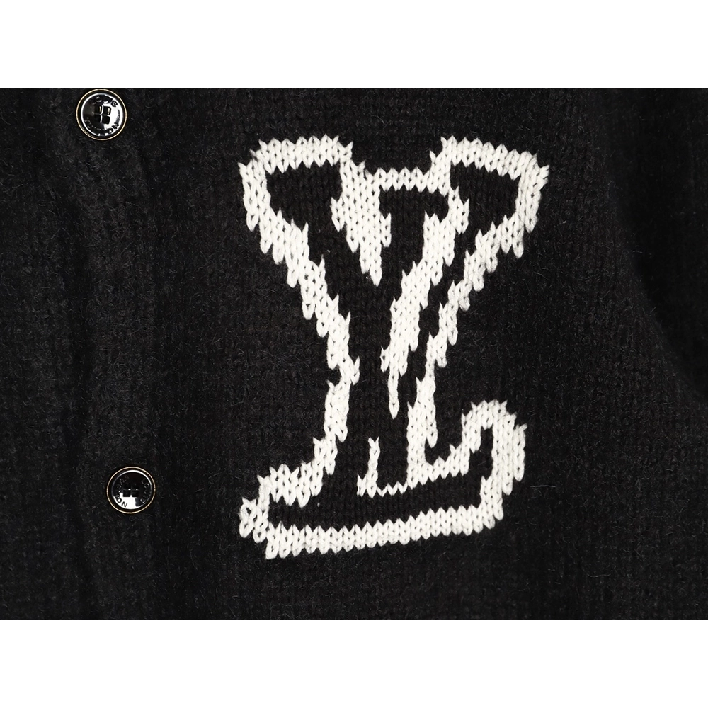 Louis Vuitton PRECOLL Black Knit Cardigan,Louis Vuitton