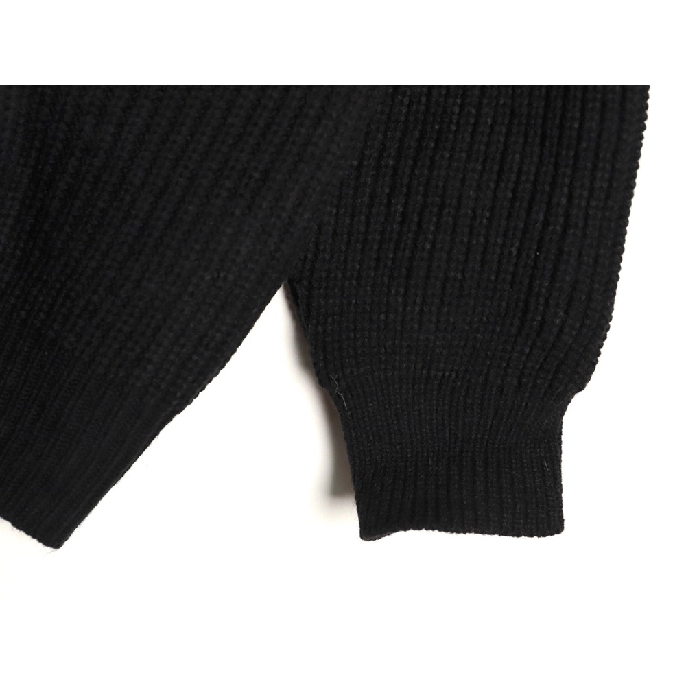 Celine Embroidered Logo Zippered Knit Hoodie,Celine