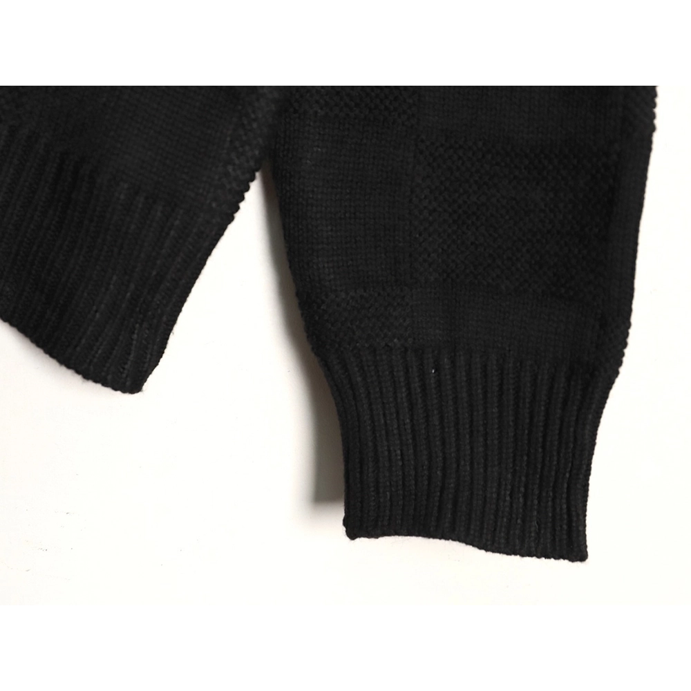 Louis Vuitton safety pin checkered crew neck sweater,Louis Vuitton