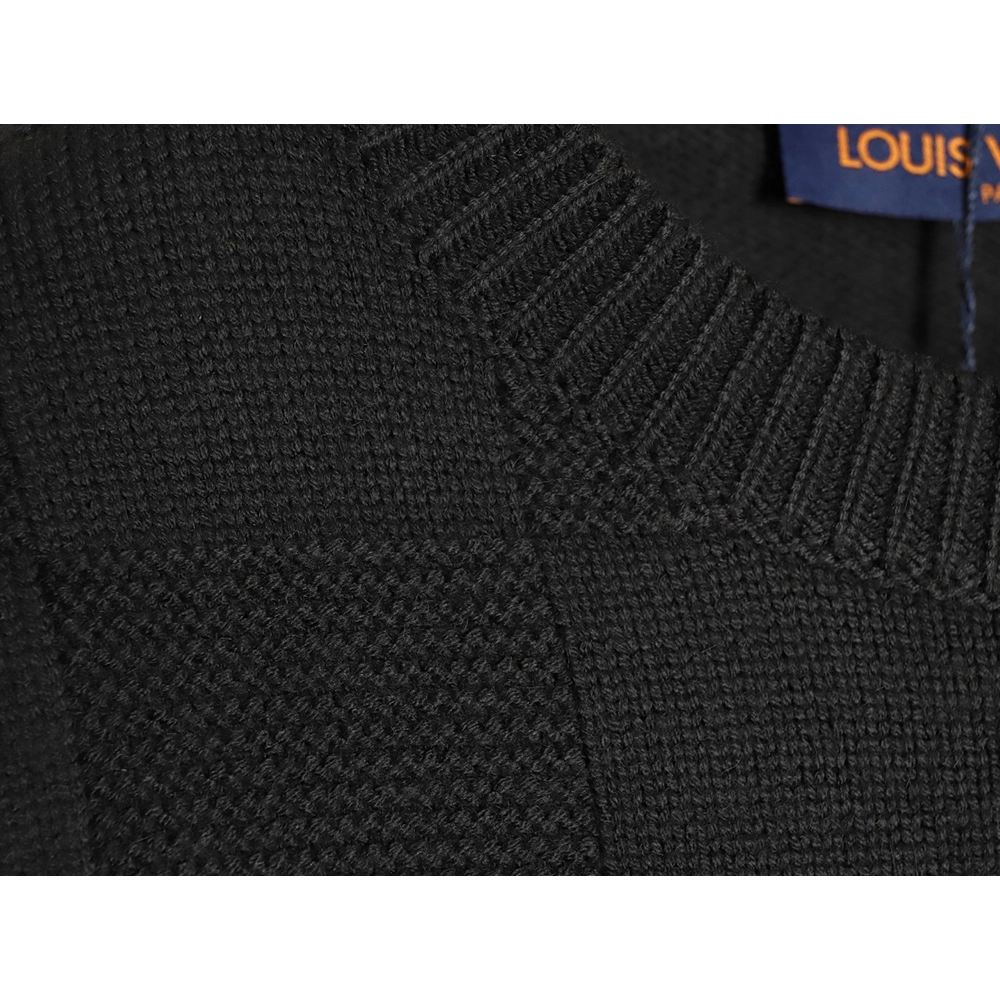 Louis Vuitton safety pin checkered crew neck sweater,Louis Vuitton