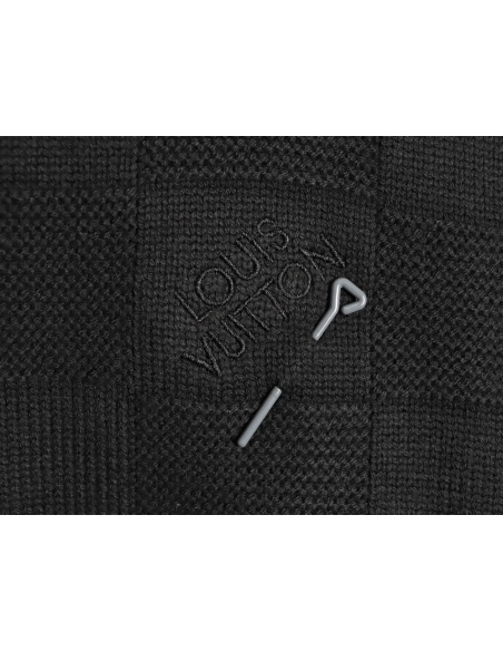 Louis Vuitton safety pin checkered crew neck sweater,Louis Vuitton