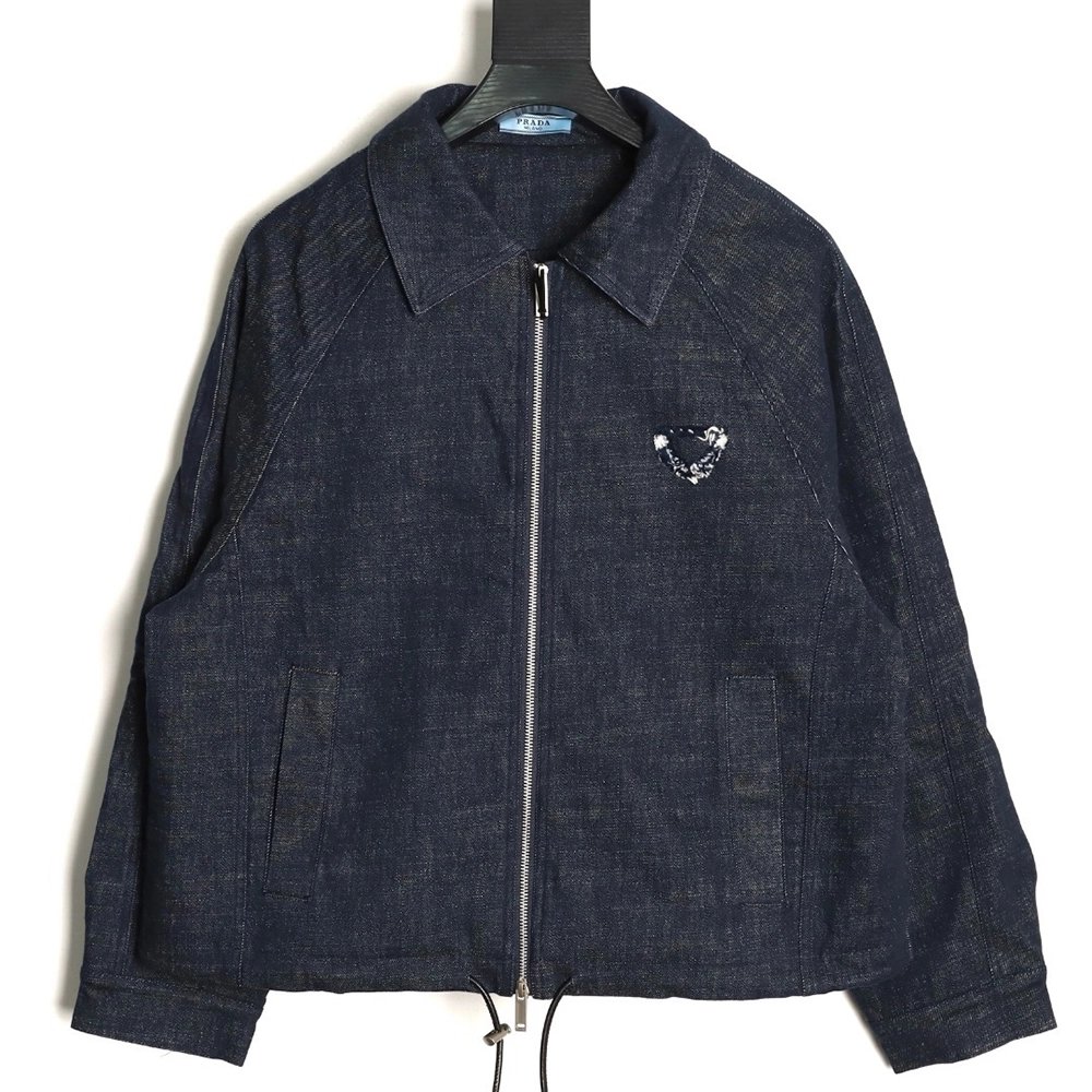 Prada denim puffer jacket,Prada