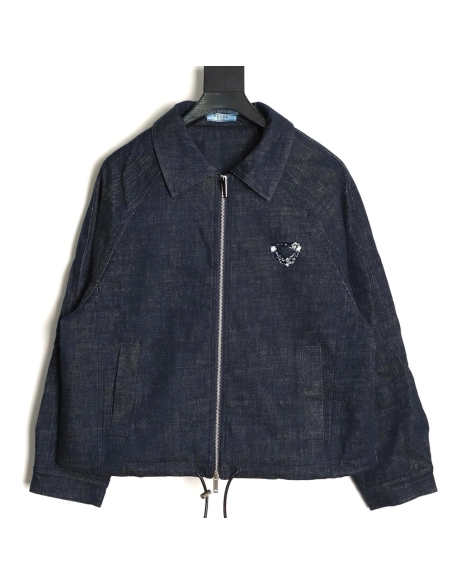 Prada denim puffer jacket,Prada