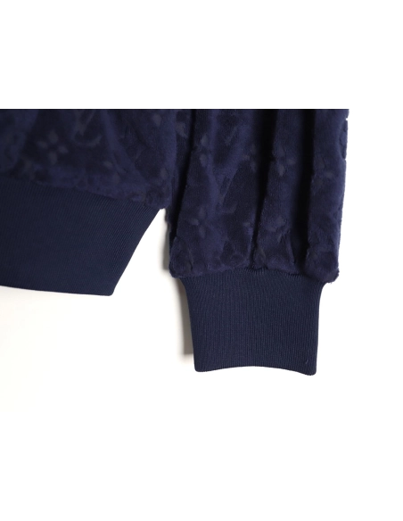 Louis Vuitton monogram print terry cloth zip-up jacket,Louis Vuitton